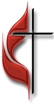 Methodist Logo: Cross and Flames